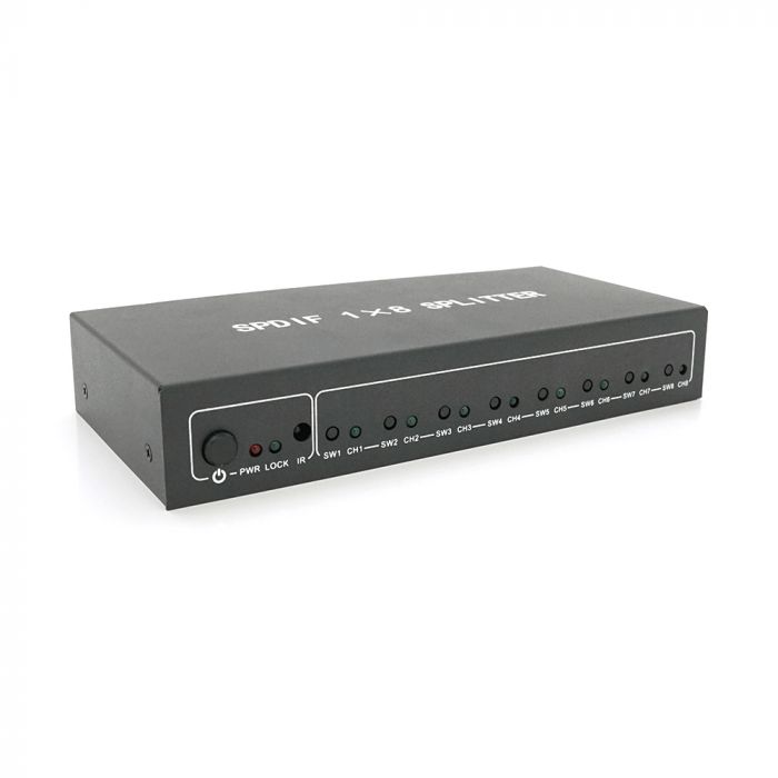 
					Цифровий оптичний роздільник звуку SPDIF / Toslink 1x8