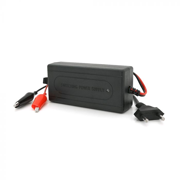 
					Автоматичне ЗУ для акумулятора 12V (5-20Ah), MERLION - YT-CH-12200, Струм заряду 12V / 2000mA, крокодили