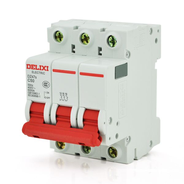 
					Автоматичний вимикач Delixi HDBE DZ47S 3P / 50A