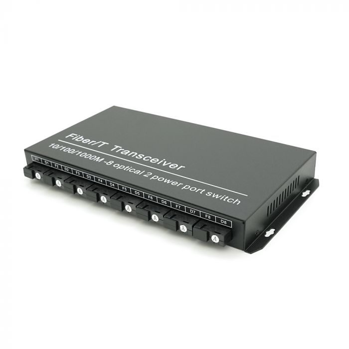 
					Комутатор UPLINK UFS CK-880IS8F2E Fiber Switch 8Fiber 100Mbps + 2 1000M RJ45 ports, корпус метал, БП в комплекті