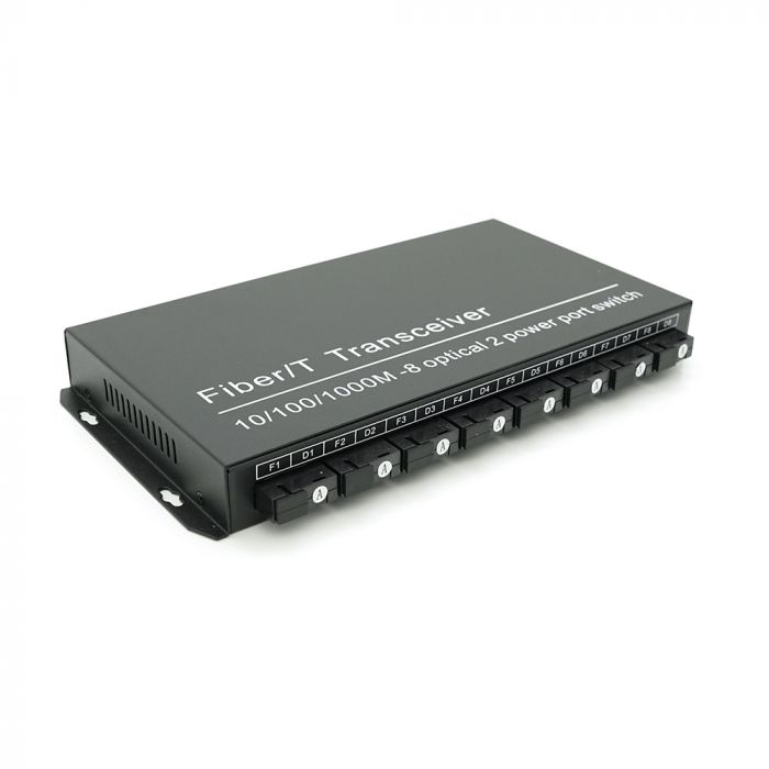 
					Комутатор UPLINK UFS CK-880IS8F2E Fiber Switch 8Fiber 100Mbps + 2 1000M RJ45 ports, корпус метал, БП в комплекті