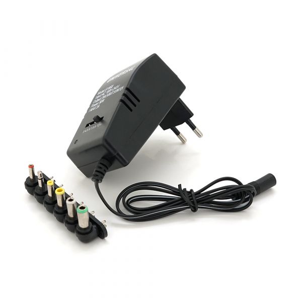 
					Універсальний БЖ 30W, корпус - пластмаса, ручне регулювання, 6 Г-подібних роз'ємів, BOX