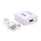 
					Конвертер Mini, HDMI to VGA, ВХІД HDMI (мама) на ВИХІД VGA (мама), 720P / 1080P, White, BOX