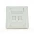 
					Рамка 86х86 під 2 модуля Keystone Jack RJ-45 кат.5e UTP, 2-port Q100