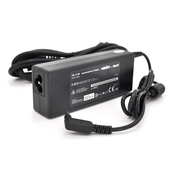 
					Блок живлення MERLION для ноутбука ASUS 19V 4.74A (90 Вт) штекер 4.0 * 1.35мм, довжина 0,9 м + кабель живлення