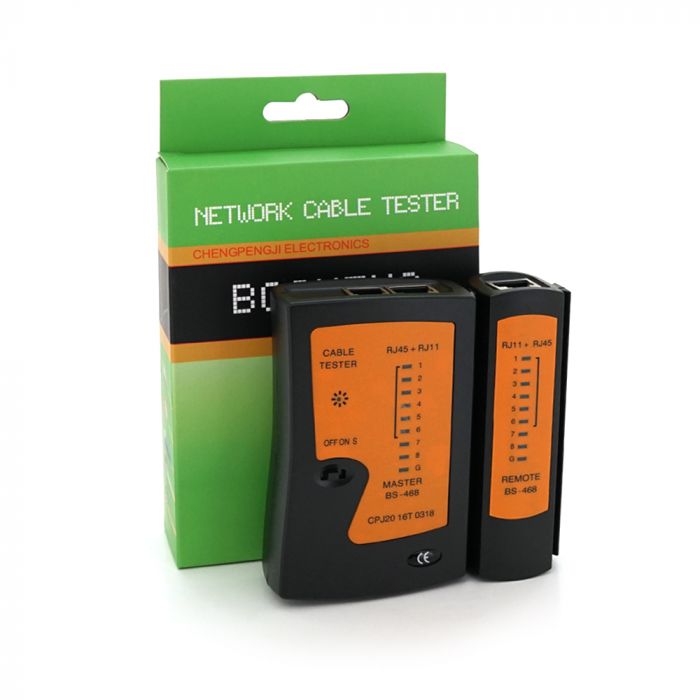 
					Кабельний тестер BS-468, RJ-45 + RJ-11