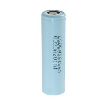 
					Акумулятор 18650 Li-Ion LG LGDBM361865 (LG M36), 3450mAh, 10A, 4.2 / 3.63 / 2.5V, ціна за шт, Cyan