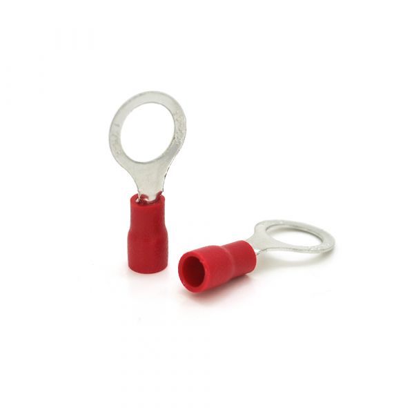 
					Клема тип "О" RV1.25-8, 0.5 мм, дріт 0.5-1.5, ізольована, максимальний струм 19А, під обтискача, латунь, 100шт в упаковці, ціна за упаковку