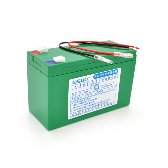 
					Акумуляторна батарея літієва QiSuo 12V 6A з елементами Li-ion 18650 (150X64,5X97,7)