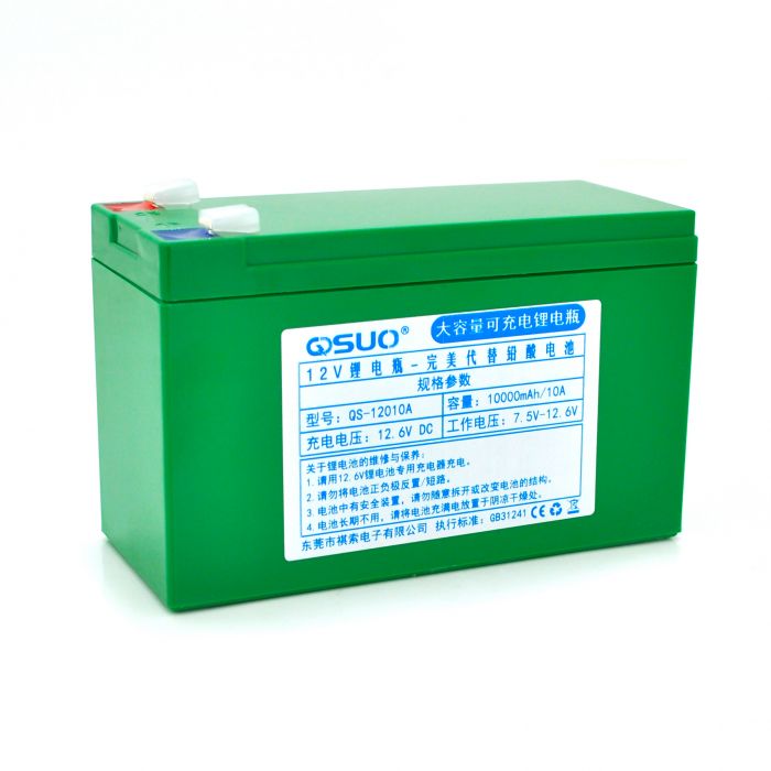 
					Акумуляторна батарея літієва QiSuo 12V 10A з елементами Li-ion 18650 (150X64,5X97,7)
