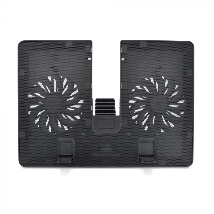 
					Підставка під ноутбук DeepCool U PAL, 10-15,6", 2*140mm 1000±10% RPM, корпус пластик+алюміній, 390 х 280 х 27.5 mm, Black, Box