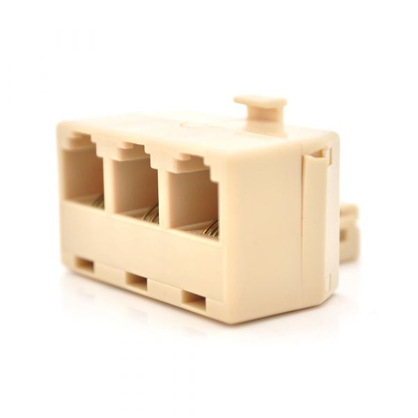 
					Разветвитель RJ11 6P4C мама/3 Х мама RJ11 для разветвления кабеля, белый, Q50