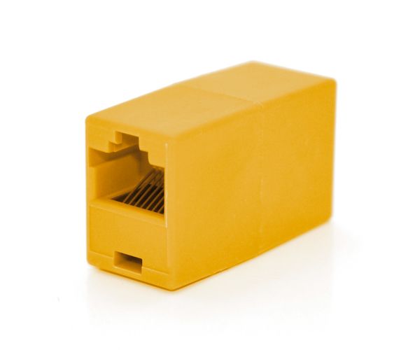 
					З'єднувач RJ45 8P8C мама / мама RJ45 для з'єднання кабелю, оранжевый, Q100
