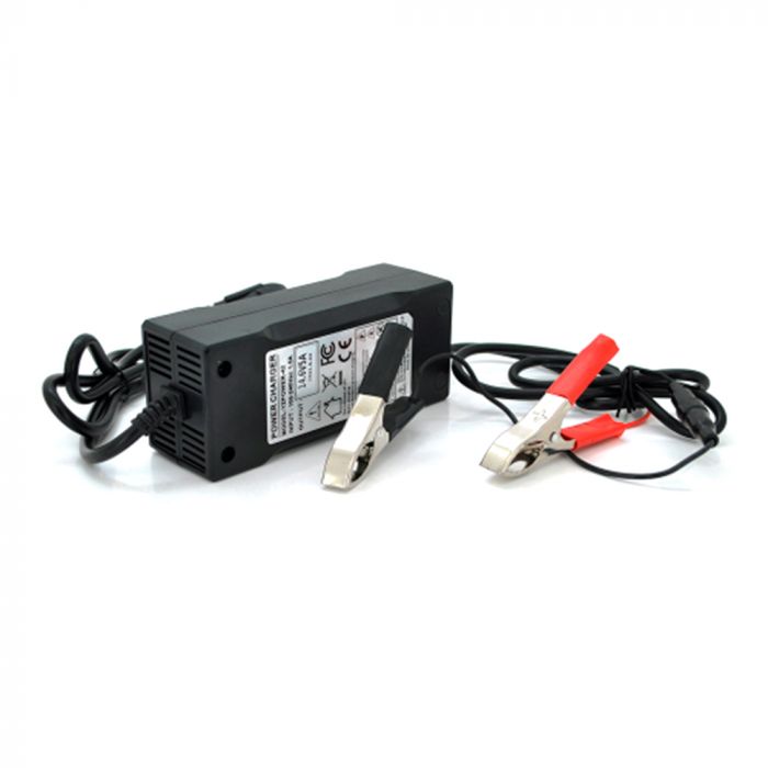 
					Зарядний пристрій для акумуляторів Merlion LiFePO4 12V (14,6V) -5A-60W + крокодили, BOX