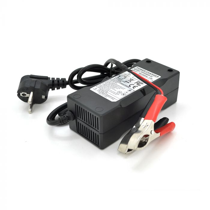 
					Зарядний пристрій для акумуляторів Merlion LiFePO4 12V (14,6V) -10A-120W + крокодили, BOX, Q30
