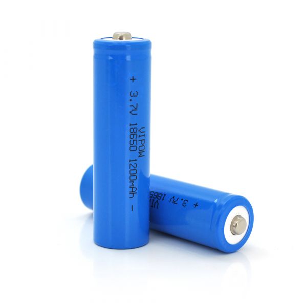 
					Акумулятор 18650 Li-Ion Vipow ICR18650 TipTop, 1200mAh, Blue