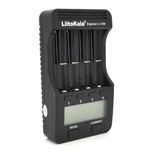 
					ЗП універсальний Liitokala Lii-500, 4 канали, LCD дисплей, підтримує Li-ion, Ni-MH і Ni-Cd AA (R6), ААA (R03), AAAA, С (R14)