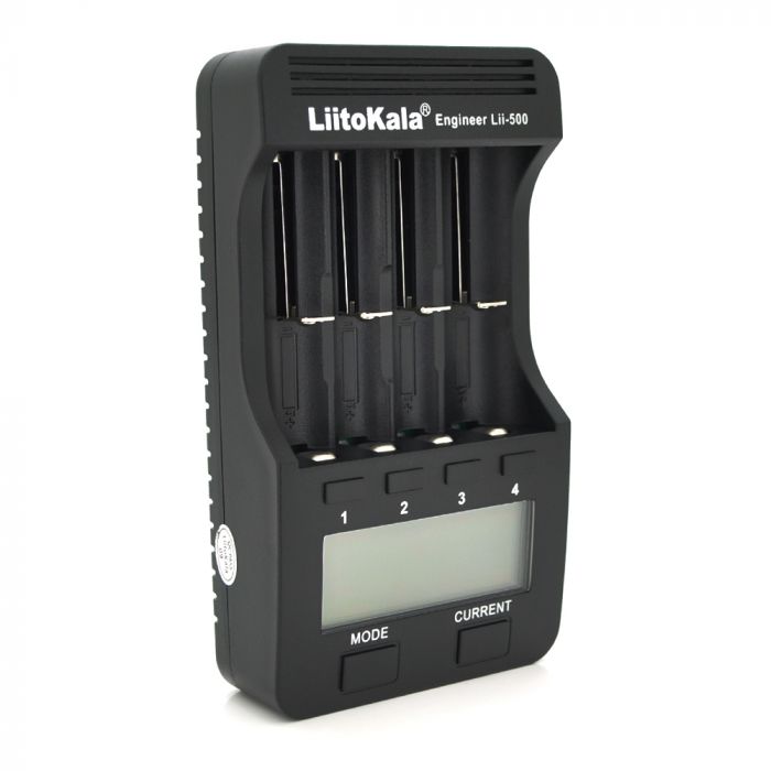 
					ЗП універсальний Liitokala Lii-500, 4 канали, LCD дисплей, підтримує Li-ion, Ni-MH і Ni-Cd AA (R6), ААA (R03), AAAA, С (R14)