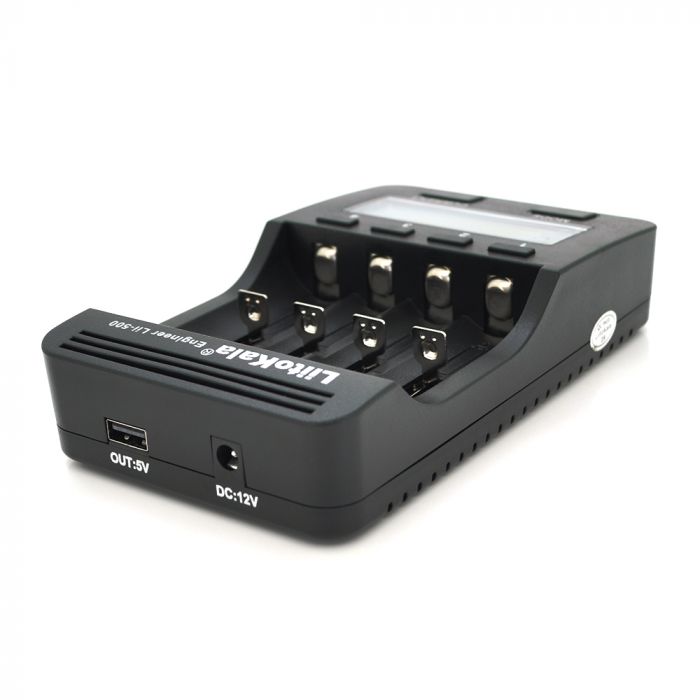 
					ЗП універсальний Liitokala Lii-500, 4 канали, LCD дисплей, підтримує Li-ion, Ni-MH і Ni-Cd AA (R6), ААA (R03), AAAA, С (R14)