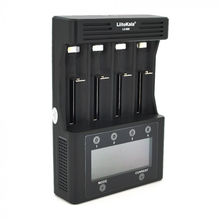 
					ЗП універсальний Liitokala Lii-600, АЗУ+СЗУ, 4 канали, LCD дисплей, підтримує Li-ion, Ni-MH і Ni-Cd AA (R6), ААA (R03), AAAA, С (R14)