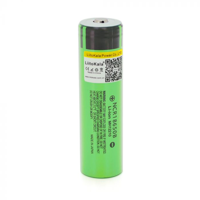 
					Акумулятор 18650 Li-Ion LiitoKala Lii-34B-JT, 3400mah (3200-3400mah), 3.7V (2.75-4.2V), Green, PVC BOX