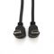 
					Кабель MerlionHDMI-HDMI 1.0m, v1.4, OD-7.5mm, круглий Black, коннектор Black 90 ° кутовий / 90 ° кутовий