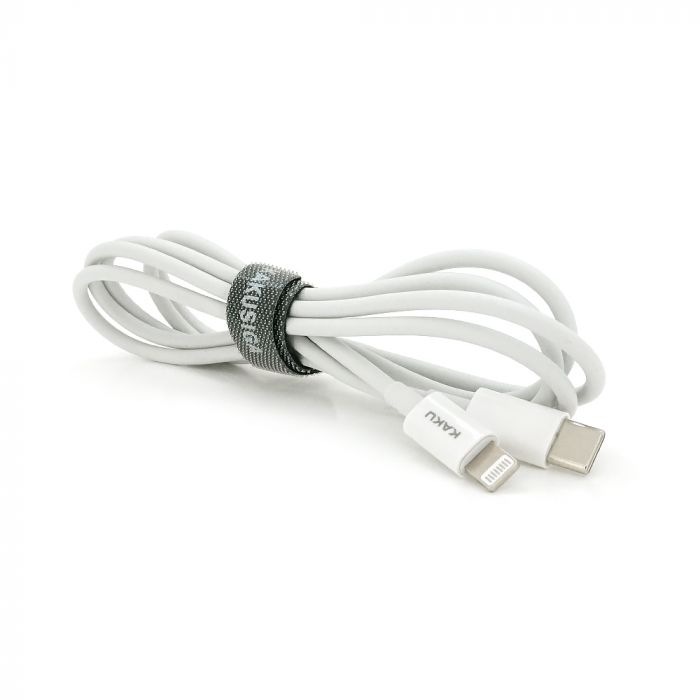 
					Кабель iKAKU KSC-507 FEICHONG fast charging data cable (TYPE-C to Lightning), White, довжина 1.2м, 3,2А, BOX