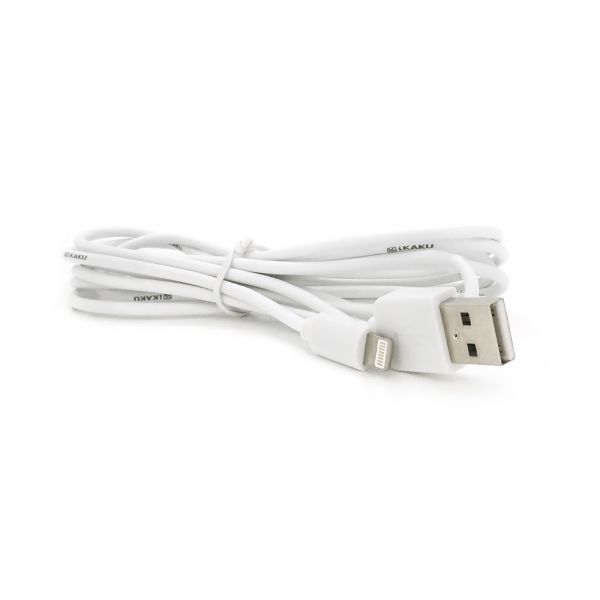 
					Кабель iKAKU KSC-332 YOUCHUANG charging data cable series for iphone, White, довжина 2м, 2,4А, BOX