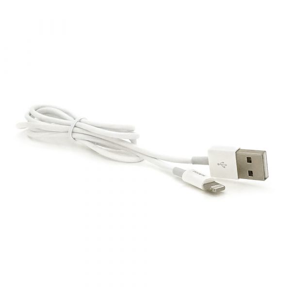 
					Кабель iKAKU YUANZHUANG charging data cable series for iphone, White, довжина 1м, 2,4А, BOX