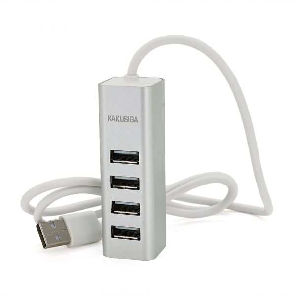 
					Хаб iKAKU KSC-383 YILIAN USB 2.0 4 порта, Silver, 480Mbts живлення від USB, Box