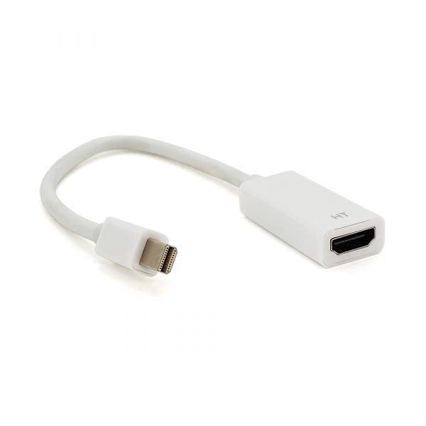 
					Конвертер mini Display Port (тато) на HDMI (мама) 10cm, White, 4K / 2K, Пакет