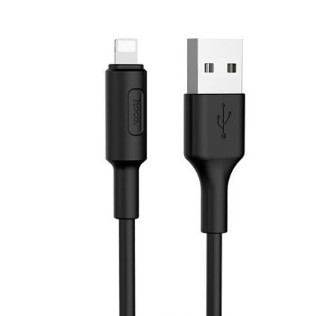 
					Кабель Hoco X25 Soarer, Lightning-USB, Black, довжина 1м, BOX