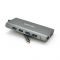 
					Хаб-конвертор VEGGIEG TC11-S Type-C (тато) на Type-C(мама) + USB3.0*3(мама) + HDMI(мама) + jack3.5(мама) + SD/TF + RJ45, 10 см, Silver, Box