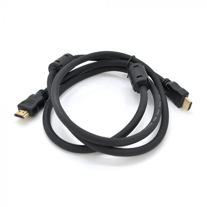 
					Кабель Premium Ritar PL-HD348 HDMI-HDMI Ultra HD 4K,1080P, 2.0m, v1,4, OD-7.3mm, з фільтром, круглий Black, коннектор Gold, Box, Q120