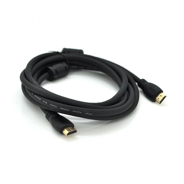 
					Кабель Ritar PL-HD347 HDMI-HDMI 19+1, Ultra HD 4Kx2K, 2160P, 1.0m, v2,0, OD-6.0mm, з фільтром, круглий Black, коннектор Gold, Пакет, Q250