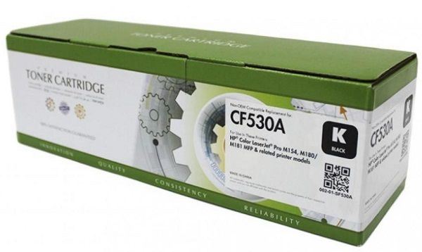 Картридж HP 205A (аналог CF530A)  1.1kpg  Black  *Static Control (002-01-SF530A)