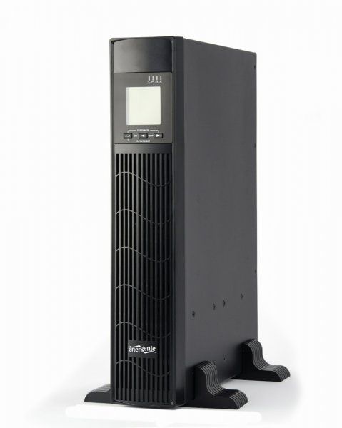 Блок безперебійного живлення EnerGenie EG-UPSRACK-10, 1000VA, LCD, USB, серія Pro, чиста синусоїда