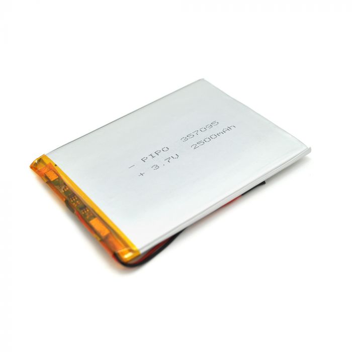 
					Літій-Полімерний акумулятор 3.5 * 70 * 95mm 3,7V (Li-ion 3.7В 2500мА · год)