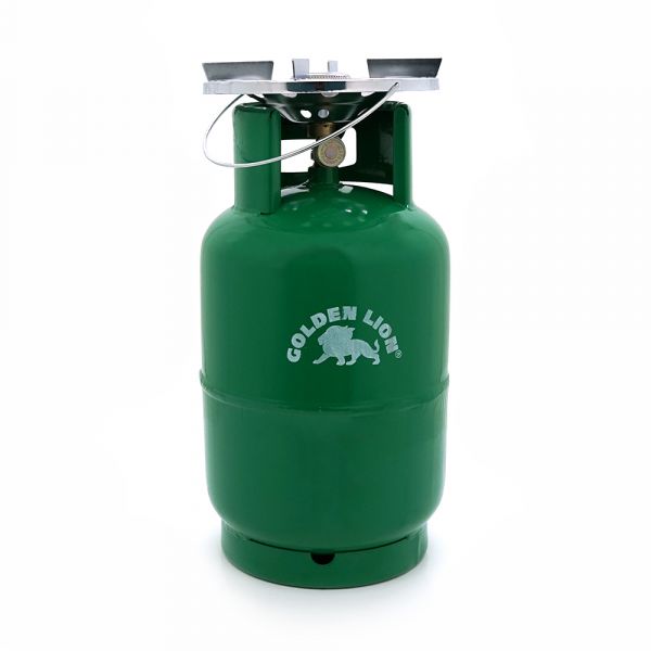 
					Газовий балон Golden Lion 5кг(12л), тиск 18 BAR + пальник 20354, Green, Q2
