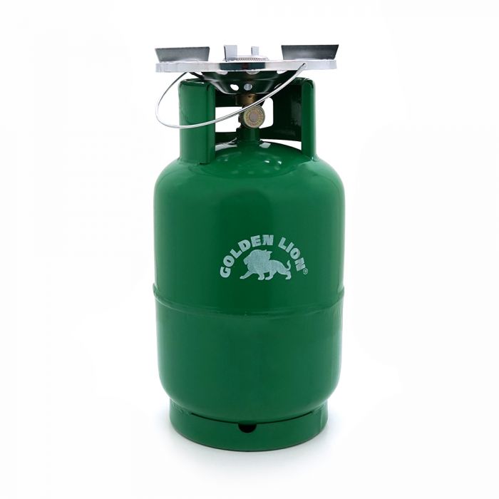 
					Газовий балон Golden Lion 5кг(12л), тиск 18 BAR + пальник 20354, Green, Q2