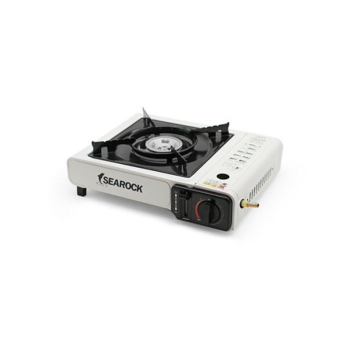 
					Портативна газова плита SEAROCK, під газові балони бутан та пропан-бутан, White, Box