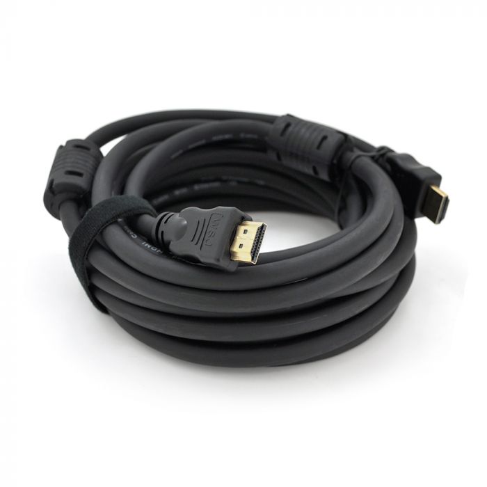 
					Кабель Ritar PL-HD348 HDMI-HDMI Ultra HD 4K,1080P, 5.0m, v1,4, OD-7.3mm, з фільтром, круглий Black, конектор Gold, Пакет, Q70