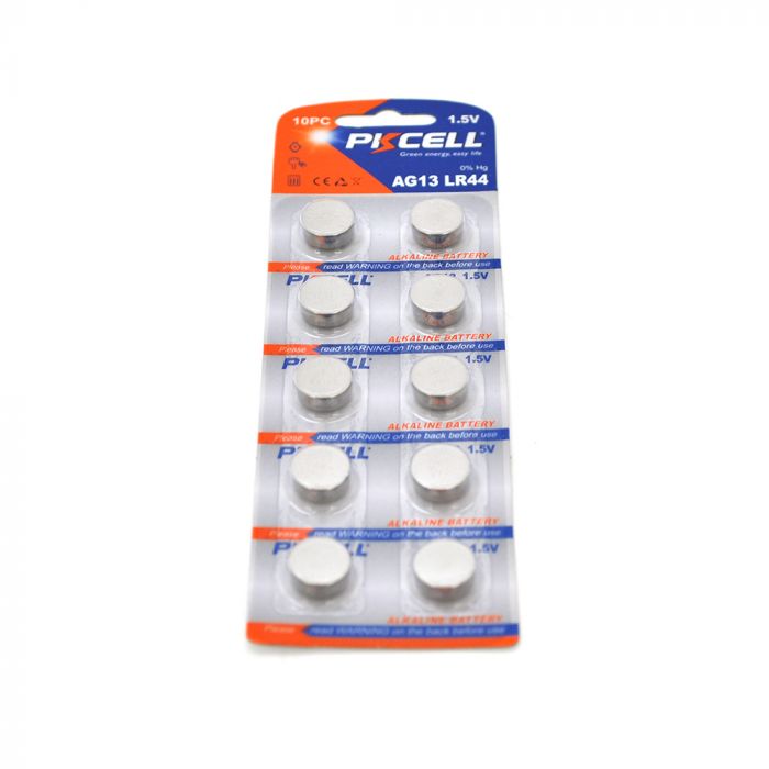 
					Батарейка лужна PKCELL 1.5V AG13, 10 штук в блістері ціна за блістер, Q