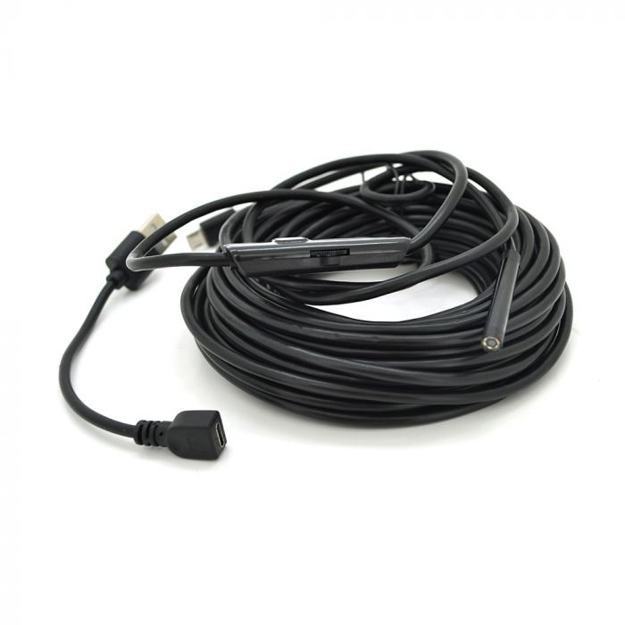 
					2 в 1 MicroUSB/PC HD ендоскоп, м'який провод, 10м