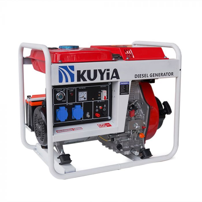 
					Генератор дизельний Kuyia TM5000CL, однофазний, 110-240V, 50Hz, 4,5-5кВт, об'єм 12,5л