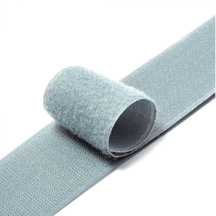 
					Стяжки на липучці ширина 15мм, рулон 50м, сірі, ціна за рулон