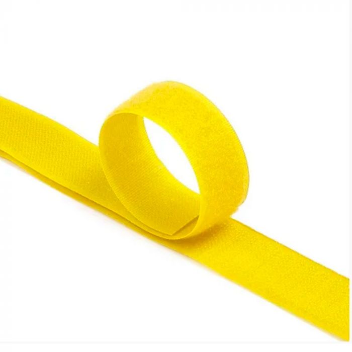 
					Стяжки на липучці ширина 15мм, рулон 45м, жовті, ціна за рулон