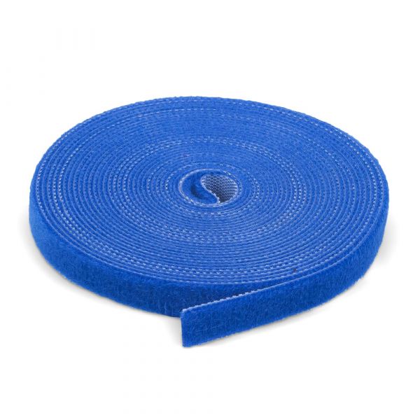 
					Стяжки на липучці ширина 10мм, рулон 45м, сині, ціна за рулон