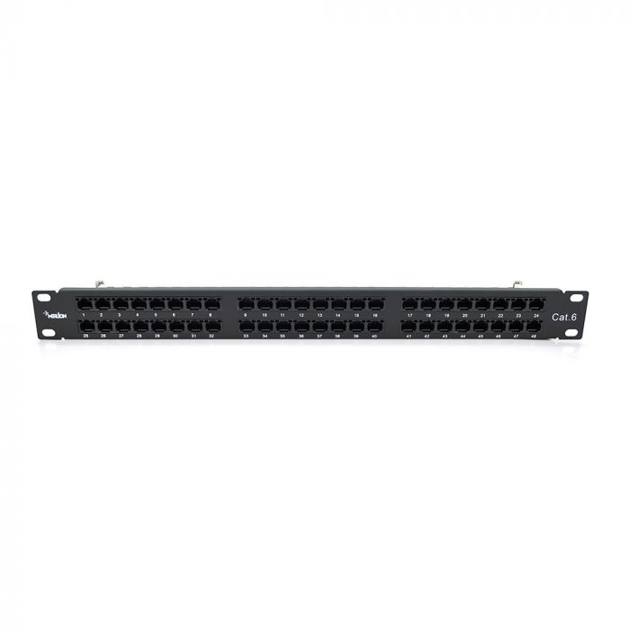 
					Патч-панель Merlion 48 портiв UTP DUAL кат 6 19 "1U НЕ екранована чорна Q10