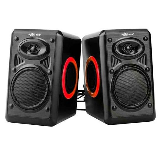 
					Колонки 2.0 Hotmai HT-163 USB + 3.5mm, 2x3W, 20Hz- 18KHz, з регулятором гучності, Black, BOX, Q24
